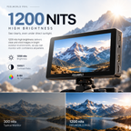 FEELWORLD P6XL 6-Inch Camera Monitor, 1200 Nits, Built-in Battery