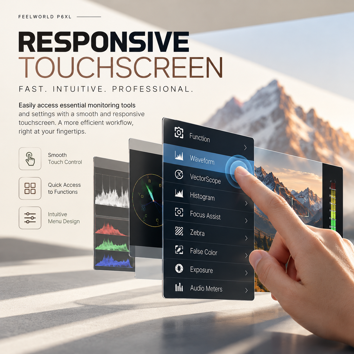 FEELWORLD P6XL — Touchscreen Monitoring Tools