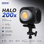 Amaran Halo 200x Bi-Color COB LED Light | 200W Compact Studio Light