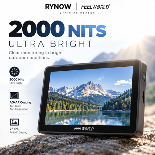 FEELWORLD LUT7T 7" 2000 Nits 10-Bit HDMI Camera Field Monitor with AG+AF Coating