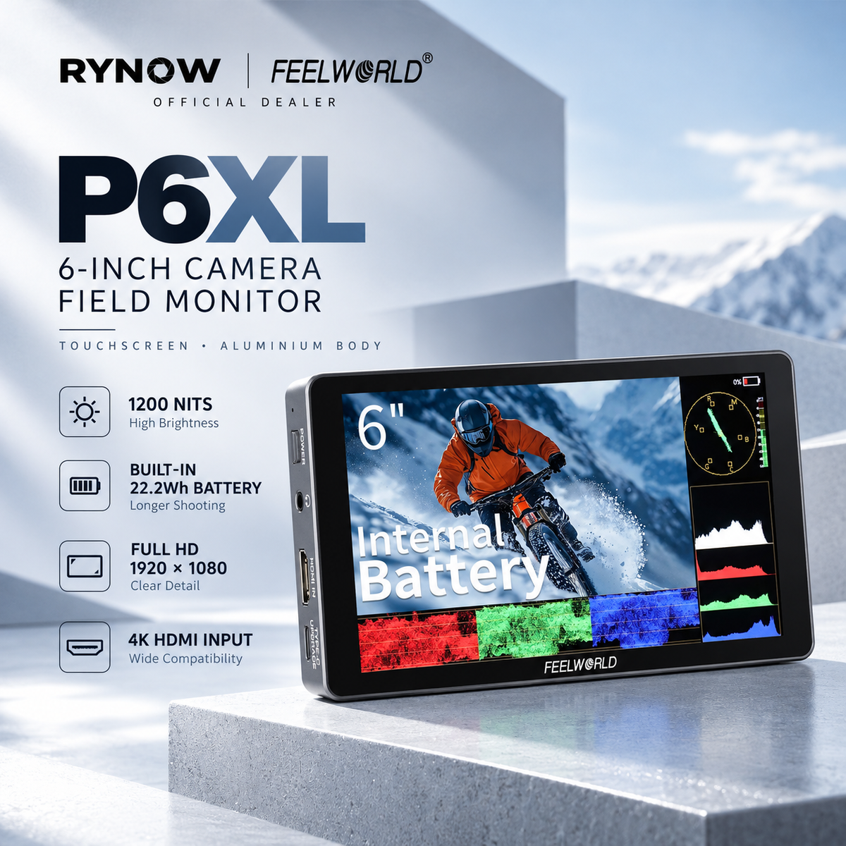 FEELWORLD P6XL — 4K30 HDMI Input