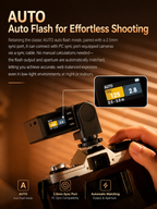 Godox Lux Junior II S - AUTO Flash Mode | 2.5mm Sync Port | Automatic Output & Aperture Matching