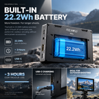 FEELWORLD P6XL 6-Inch Camera Monitor, 1200 Nits, Built-in Battery