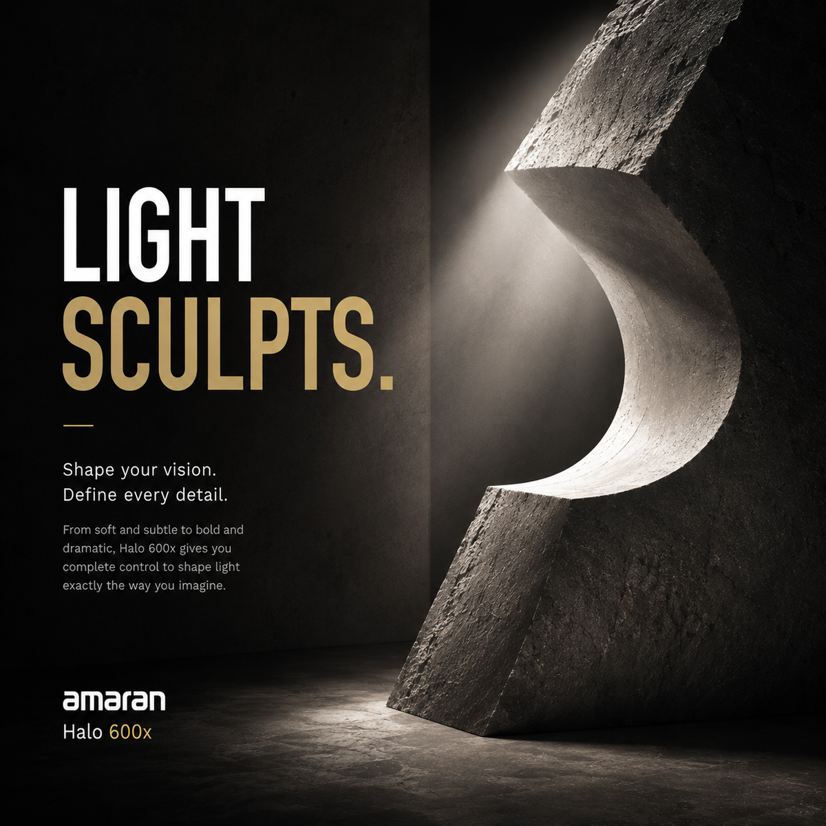 Amaran Halo 600x Bi-Color COB LED Light | 600W Professional Studio Light