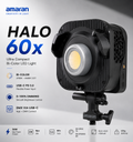 Amaran Halo 60x Bi-Color LED Light | 56W Ultra Compact
