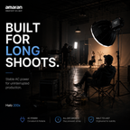 Amaran Halo 200x Bi-Color COB LED Light | 200W Compact Studio Light
