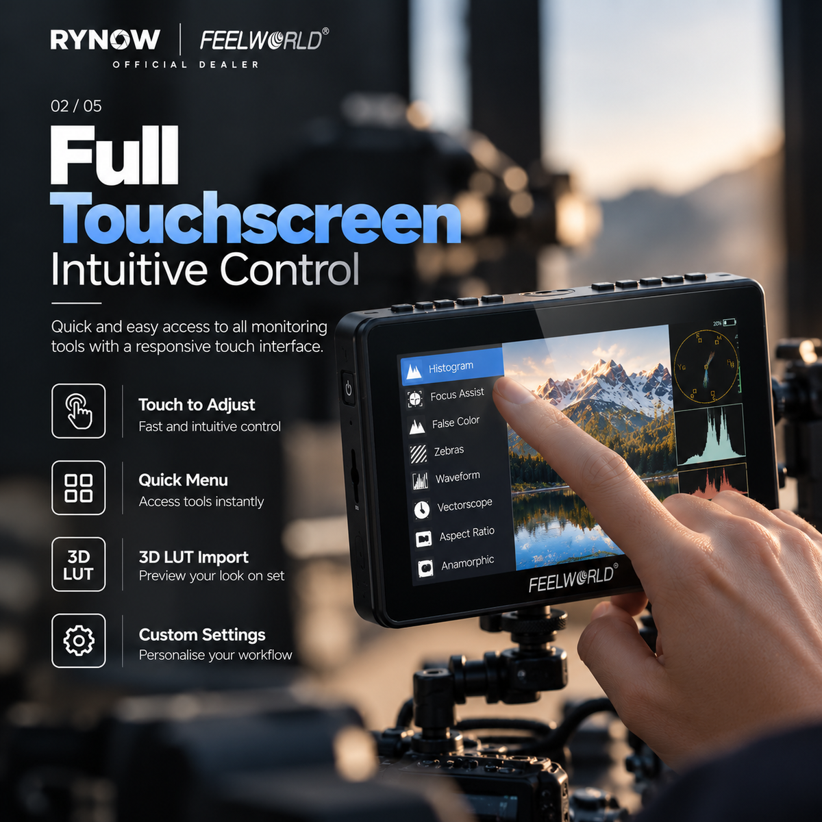 FEELWORLD F5 PROX — Touchscreen Monitoring Control