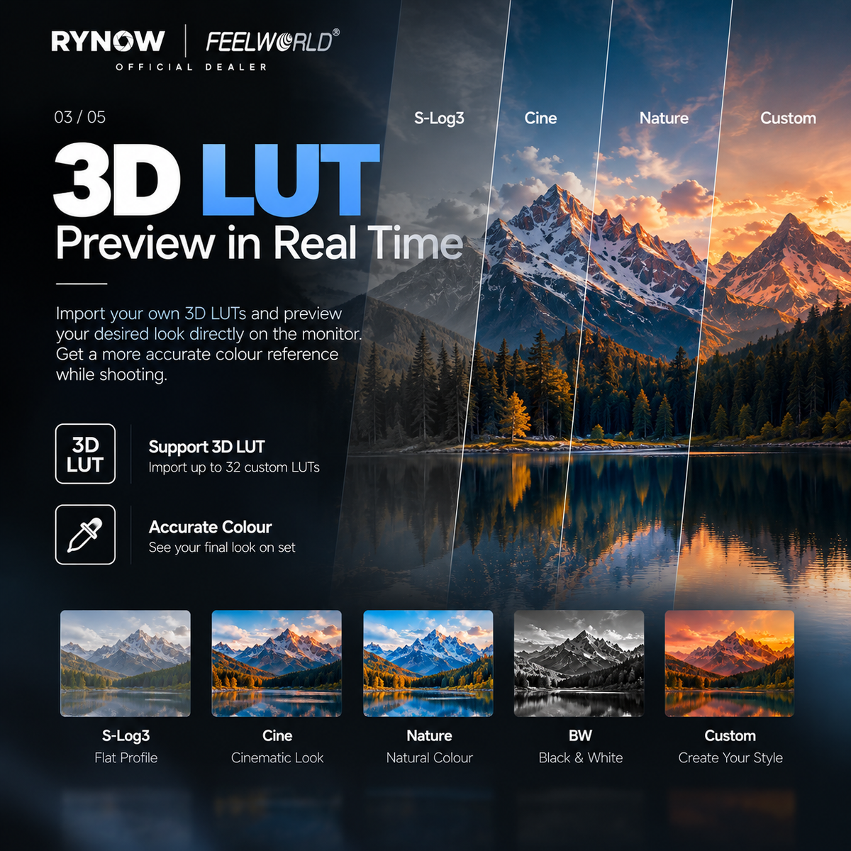 FEELWORLD F5 PROX — Custom 3D LUT Preview