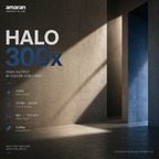 Amaran Halo 300x Bi-Color COB LED Light | 300W Compact Studio Light