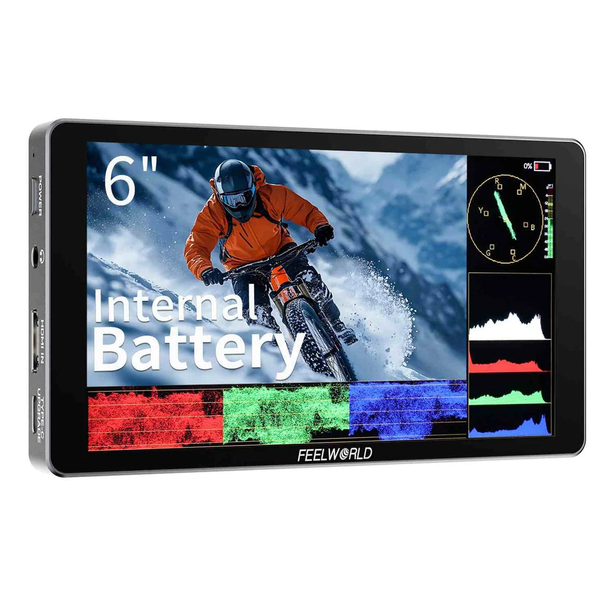 FEELWORLD P6XL — Built-in Rechargeable Battery