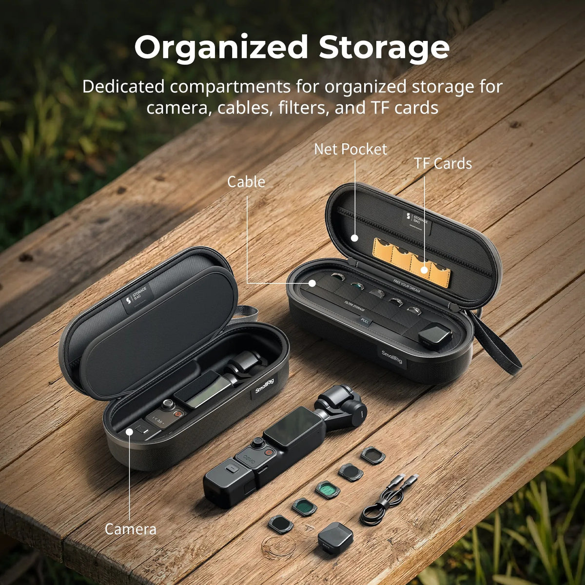 SmallRig 6642 Storage Bag for DJI Osmo Pocket 4P / Insta360 Luna Ultra | Official Malaysia Dealer | 2-Year Warranty