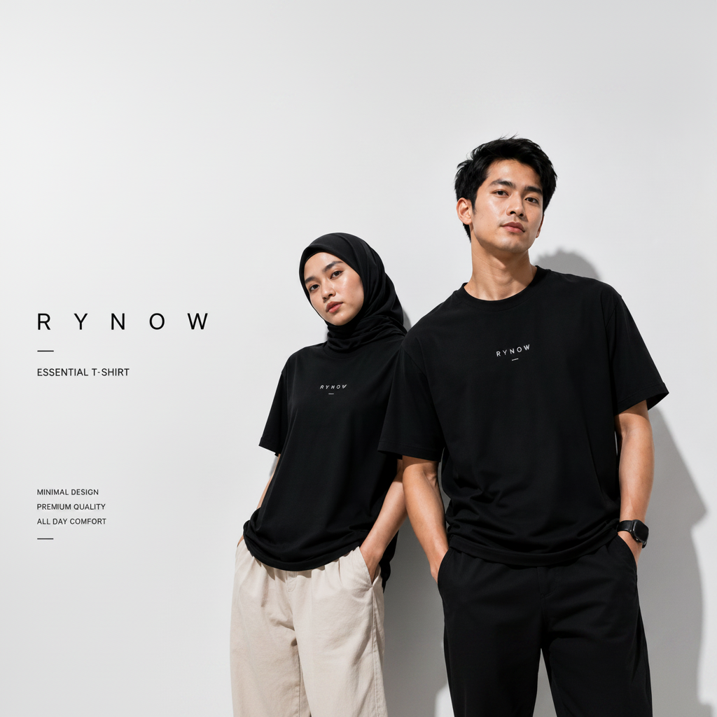 RYNOW Essential T-shirt campaign 1:1