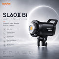 Godox SL60II Bi — Studio LED Video Light | 60W, Bi-Color 2800–6500K, Bowens Mount