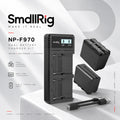 SmallRig NP-F970 Battery & Dual Charger Kit 3823 7800mAh 2-Pack with LCD Display USB-C