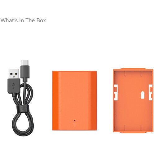 SmallRig NP-FZ100 USB-C Rechargeable Camera Battery 2400mAh for Sony Cameras Orange 4969