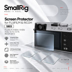 SmallRig 5803 Screen Protector for FUJIFILM X100VI X100V X-E4 X-T4 X-T5 RICOH GR IV | 0.3mm Tempered Glass | 3-Pack