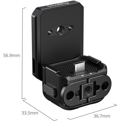 SmallRig 6359 Quick Release Backplate Mount wi130.9th USB-C for DJI Osmo Pocket 4P / 4 / 3 & Xtra Muse
