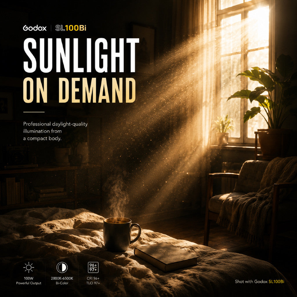 Godox SL100Bi - 100W, Bi-Color 2800–6500K, Bowens Mount