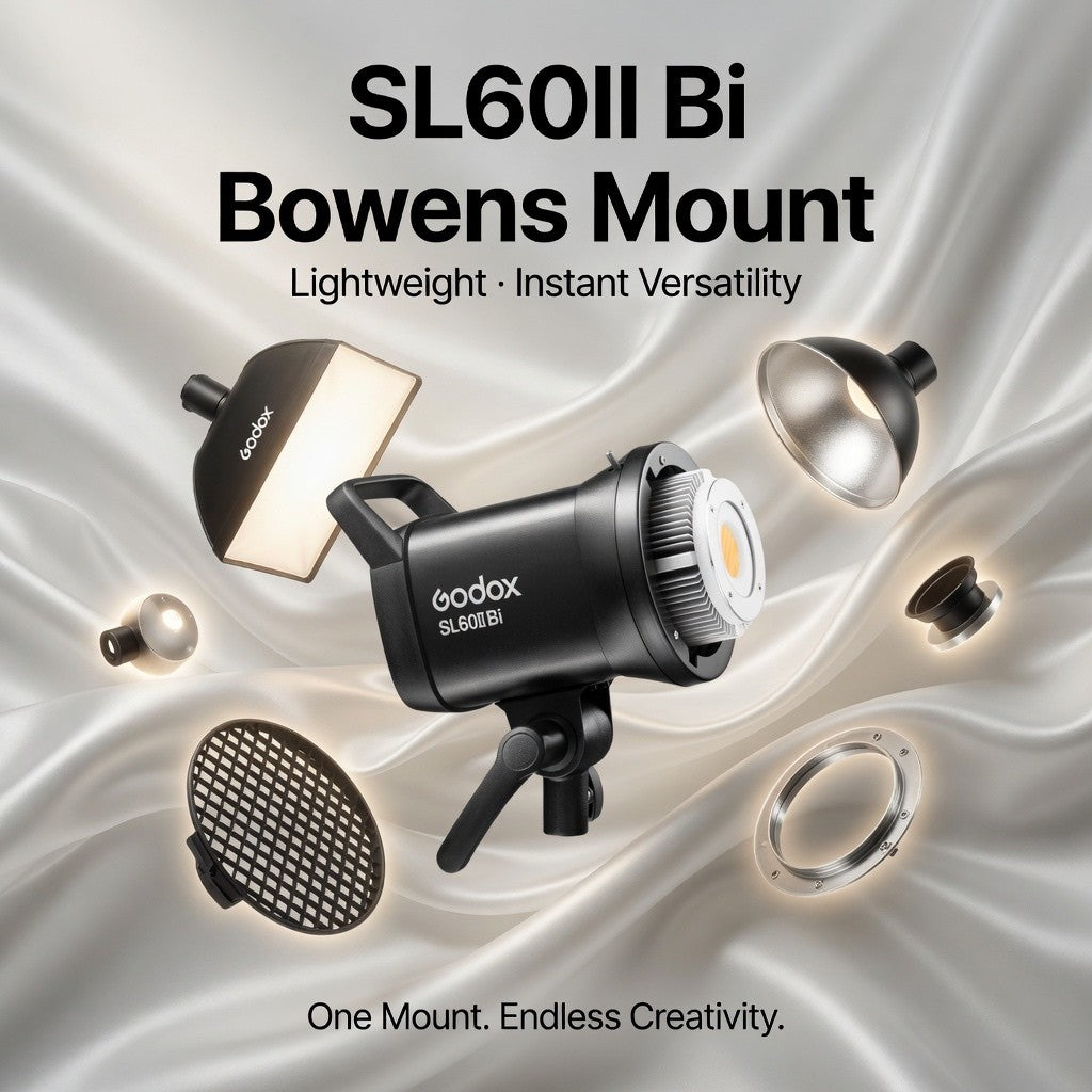 Godox SL60II Bi - 60W, Bi-Color 2800–6500K, Bowens Mount
