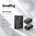 SmallRig NP-FZ100 Camera Battery & Dual Fast Charger Kit 3824B 2040mAh x2 with LCD Display USB-C Charging Kit