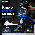 amaran Lantern 65 65cm Omnidirectional Bowens Mount Softbox 360° Soft Ambient Light Quick Press Mount