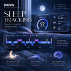BOYA BOYACARE RING Smart Health Ring Heart Rate SpO2 HRV Sleep Tracking 5ATM Water Resistant