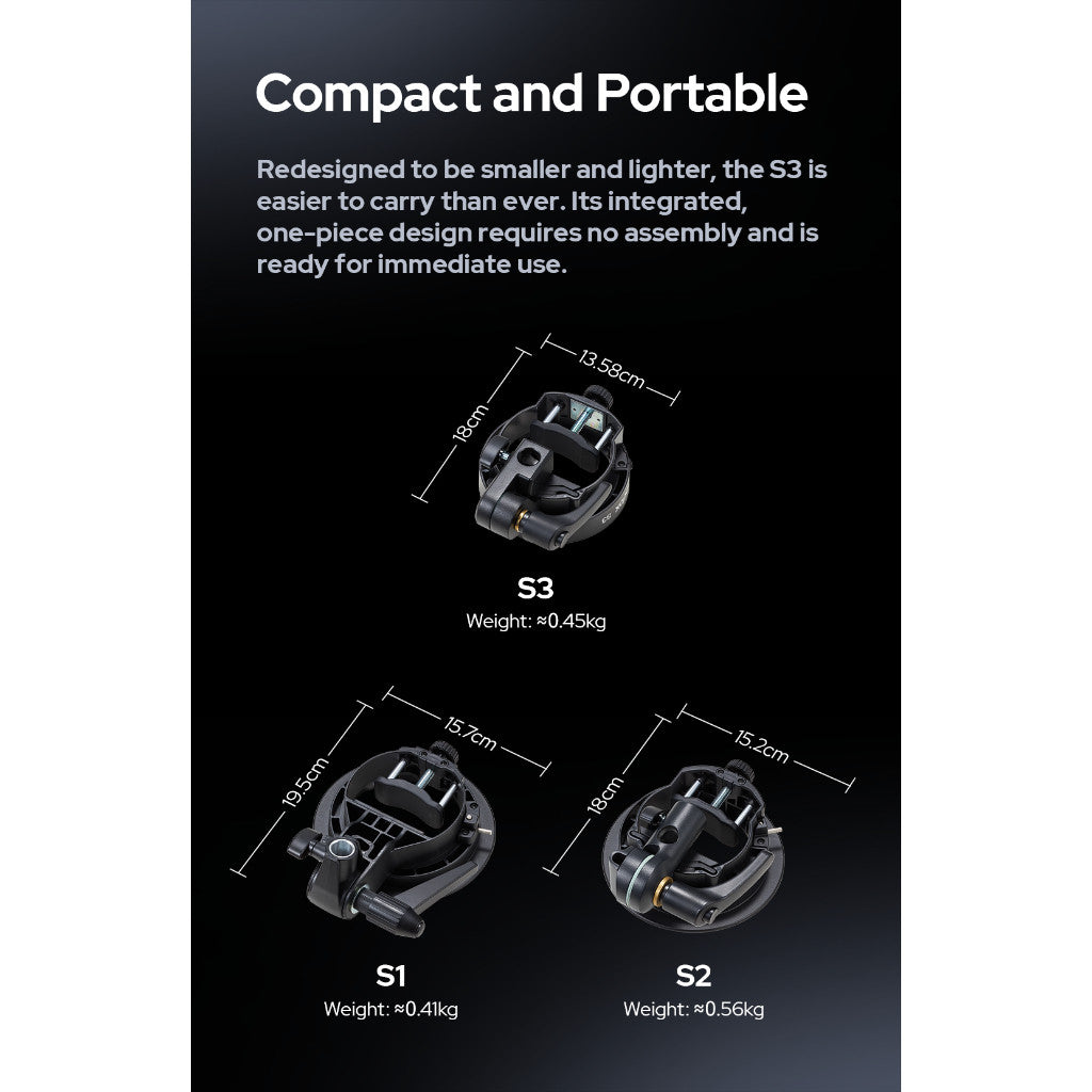 Godox S3 — Speedlite Bracket with Bowens Mount Adapter | Universal Flash Holder