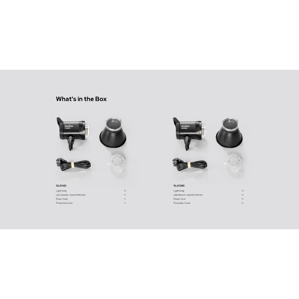 Godox SL60II Bi — Studio LED Video Light | 60W, Bi-Color 2800–6500K, Bowens Mount