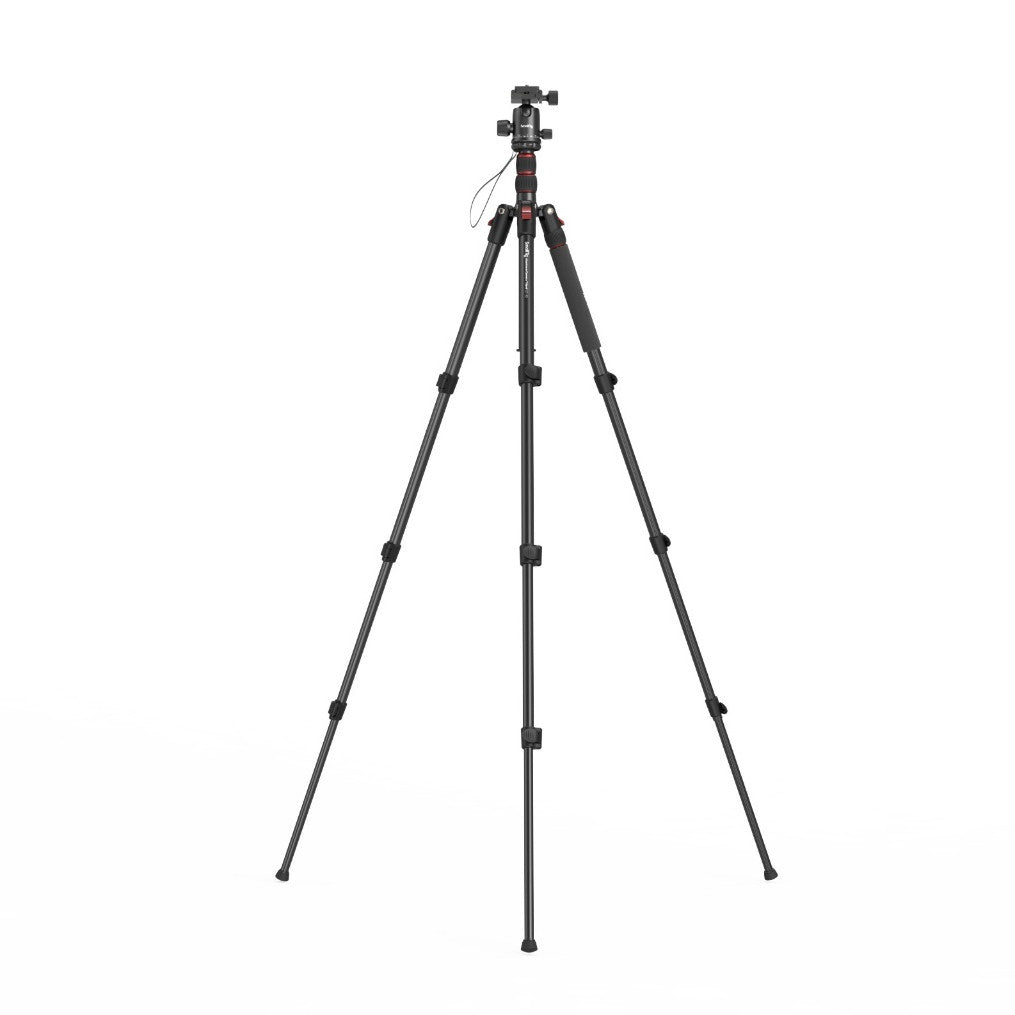 SmallRig CT-10 Aluminum Camera Tripod 3935, 180cm Travel Tripod with Arca Ball Head & Phone Holder, 15kg Load