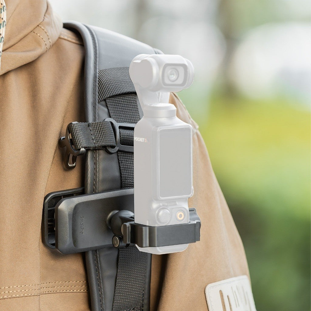 SmallRig 6052 Backpack Strap Clip Mount for DJI Osmo Pocket 4 / 3 Hands-Free POV