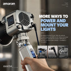 amaran Peak 86.4Wh Portable Battery System 170W USB-C PD Fast Charging Ace E-Lock Cable-Free Power Mount Anywhere