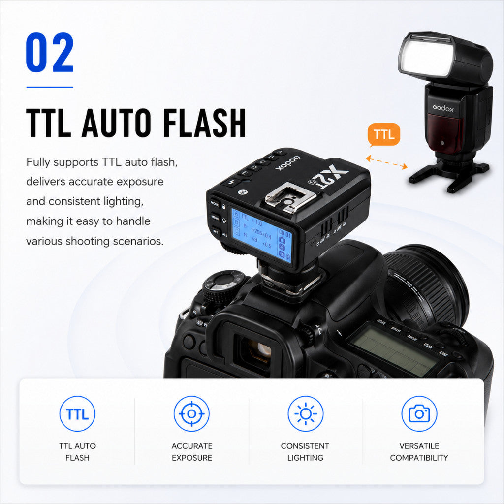 Godox X2T- TTL Wireless Flash Trigger - Reliable Results