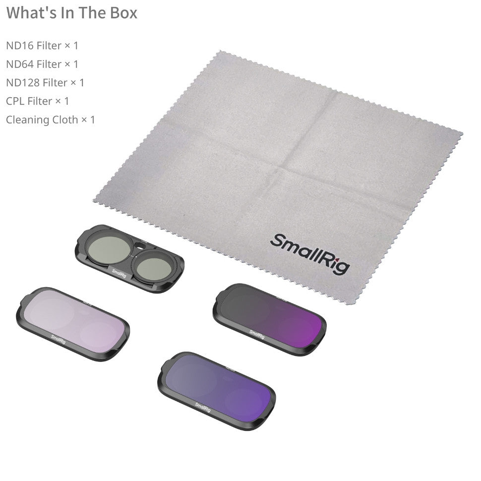 SmallRig 6688 Filter Kit for Insta360 Luna Ultra ND16 ND64 ND128 CPL Filter