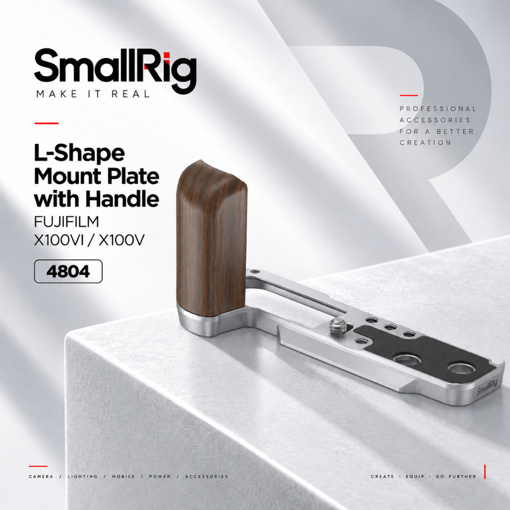SmallRig L-Shape Mount Plate with Handle for FUJIFILM X100VI / X100V (Sliver) 4804