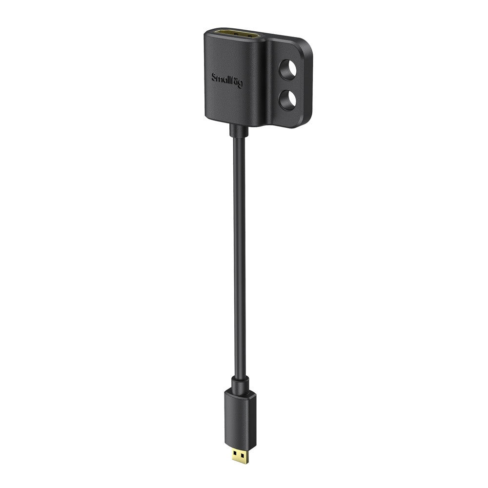 SmallRig 3021 Ultra Slim 4K HDMI Adapter Cable D to A Micro HDMI Type D Male to HDMI Type A Female