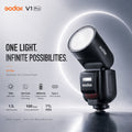 Godox V1 Pro — TTL Round Head Speedlite | 76Ws, HSS 1/8000s, Type-C