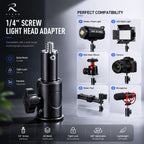 RYNOW 2.8m Professional Light Stand Foldable Photography Tripod with Spring Buffer