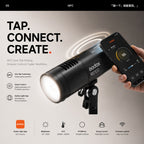 Godox RS100Bi / RS100R 100W Portable LED Video Light Built-in Battery S-Mount NFC App Control