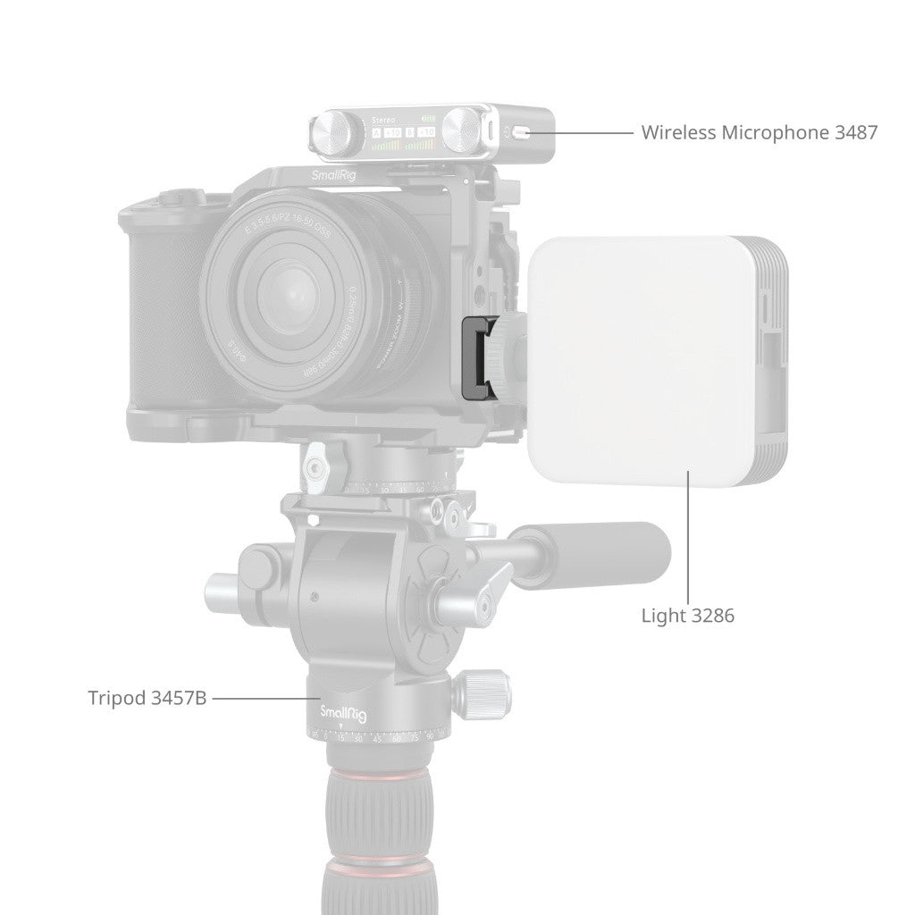 SmallRig 5033 Anti-Twist Cold Shoe Mount Support 4pcs 1/4"-20 for Camera Cage Light Microphone Monitor
