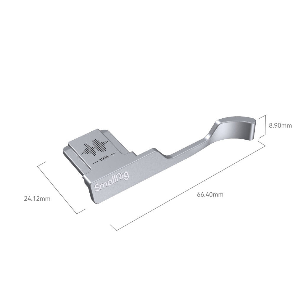 SmallRig 4566 Thumb Grip for FUJIFILM X100VI X100V Silver｜Hot Shoe Mounted Ergonomic Grip