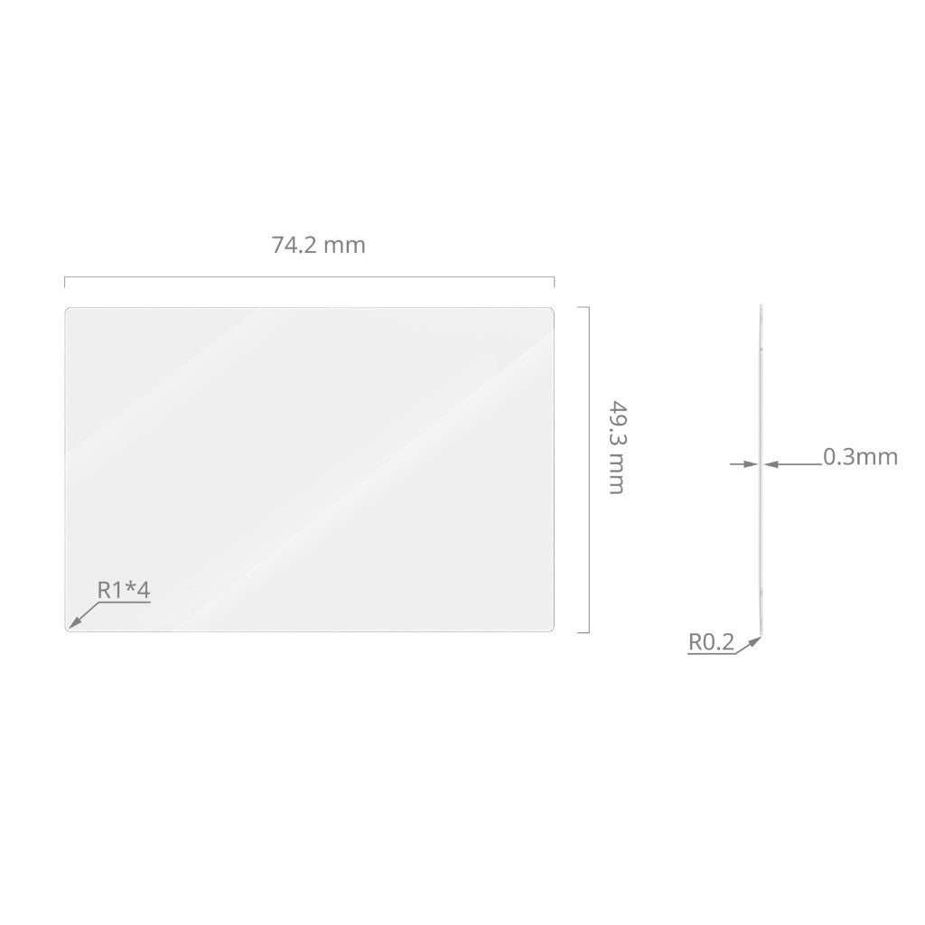 SmallRig 5803 Screen Protector for FUJIFILM X100VI X100V X-E4 X-T4 X-T5 RICOH GR IV | 0.3mm Tempered Glass | 3-Pack