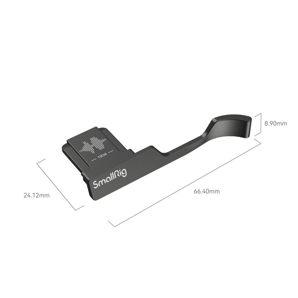 SmallRig 4559 Thumb Grip for FUJIFILM X100VI / X100V (Black)｜Hot Shoe Mounted Ergonomic Grip