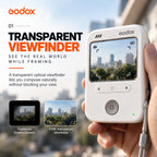 Godox C100 Transparent Viewfinder Camera Pure Optical Viewfinder Center-Weighted Light Metering