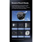 Godox S3 — Speedlite Bracket with Bowens Mount Adapter | Universal Flash Holder