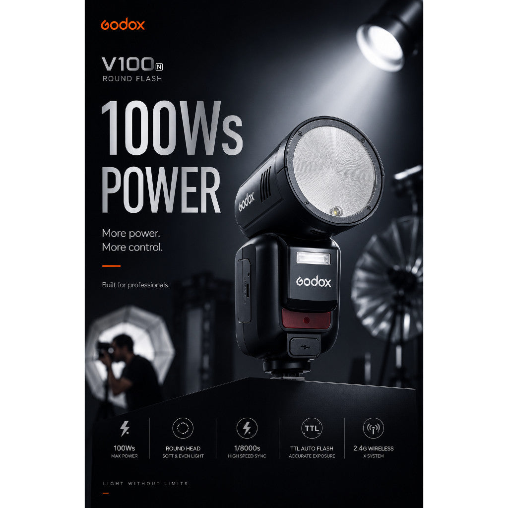 V100 - 100Ws Professional Output