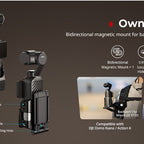 SmallRig 6003 Camera Cage for DJI Osmo Pocket 4P / 4 / 3 & Xtra Muse Aluminum Alloy
