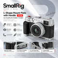 SmallRig 4555B L-Shape Mount Plate with Handle for FUJIFILM X100VI /X100V Silver