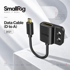 SmallRig 3021 Ultra Slim 4K HDMI Adapter Cable D to A Micro HDMI Type D Male to HDMI Type A Female