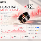 BOYA BOYACARE RING Smart Health Ring Heart Rate SpO2 HRV Sleep Tracking 5ATM Water Resistant