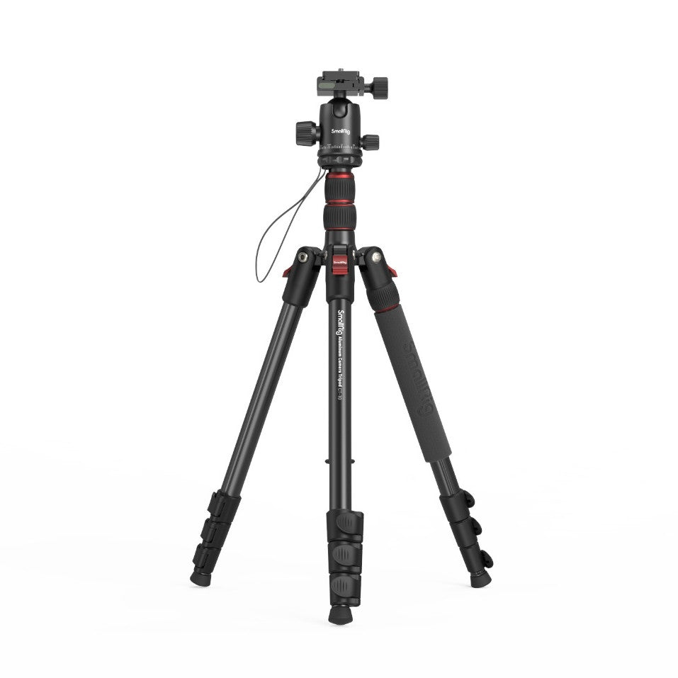 SmallRig CT-10 Aluminum Camera Tripod 3935, 180cm Travel Tripod with Arca Ball Head & Phone Holder, 15kg Load